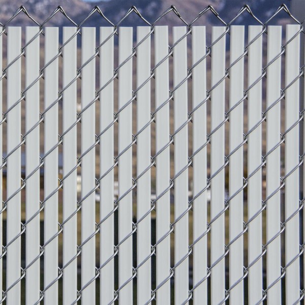PDS 10' Chain Link Fence Bottom Locking Privacy Slats (Gray, 2 1/4 Inch)