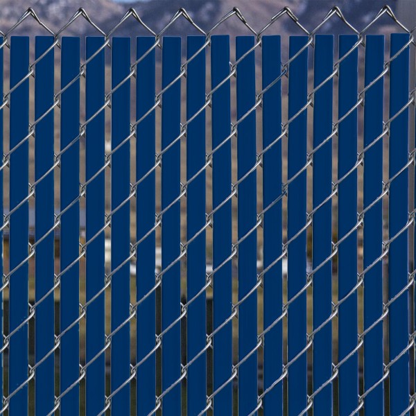 PDS 8' Chain Link Fence Bottom Locking Privacy Slats (Royal Blue, 2 1/4 Inch)