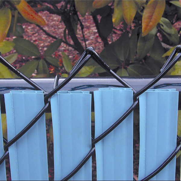PDS 4' Chain Link Fence FinLink Privacy Slats (Light Blue, 2 Inch)