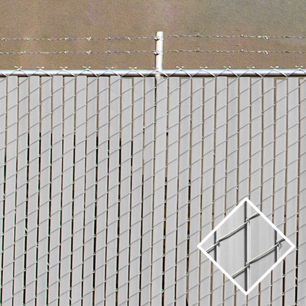 PDS 4' Chain Link Fence Industrial Privacy Slats (Gray)