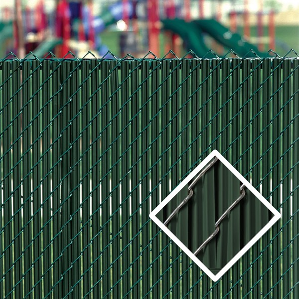 PDS 4' Chain Link Fence LiteLink Privacy Slats (Green)