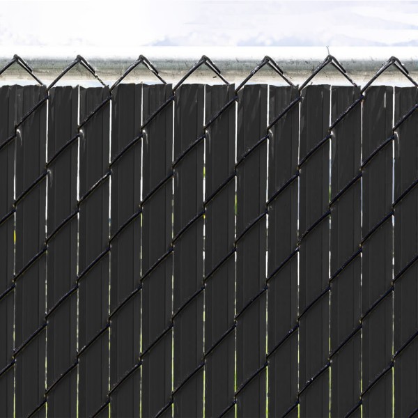 Ultimate Slat 6' High Privacy Slats for Chain Link Fence (Black)