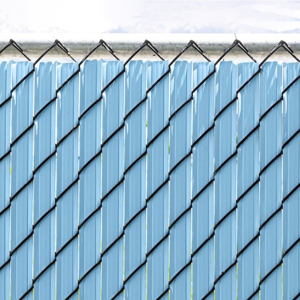 Ultimate Slat 4' High Privacy Slats for Chain Link Fence (Light Blue, 2 1/4 Inch)