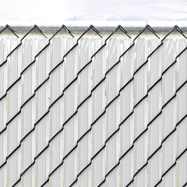 Ultimate Slat 5' High Privacy Slats for Chain Link Fence (White)