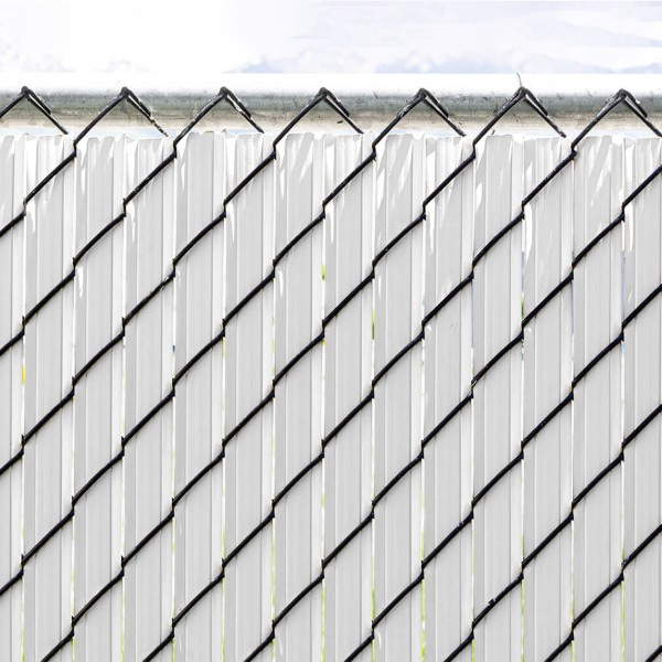 Ultimate Slat 4' High Privacy Slats for Chain Link Fence (White, 2 1/4 Inch)