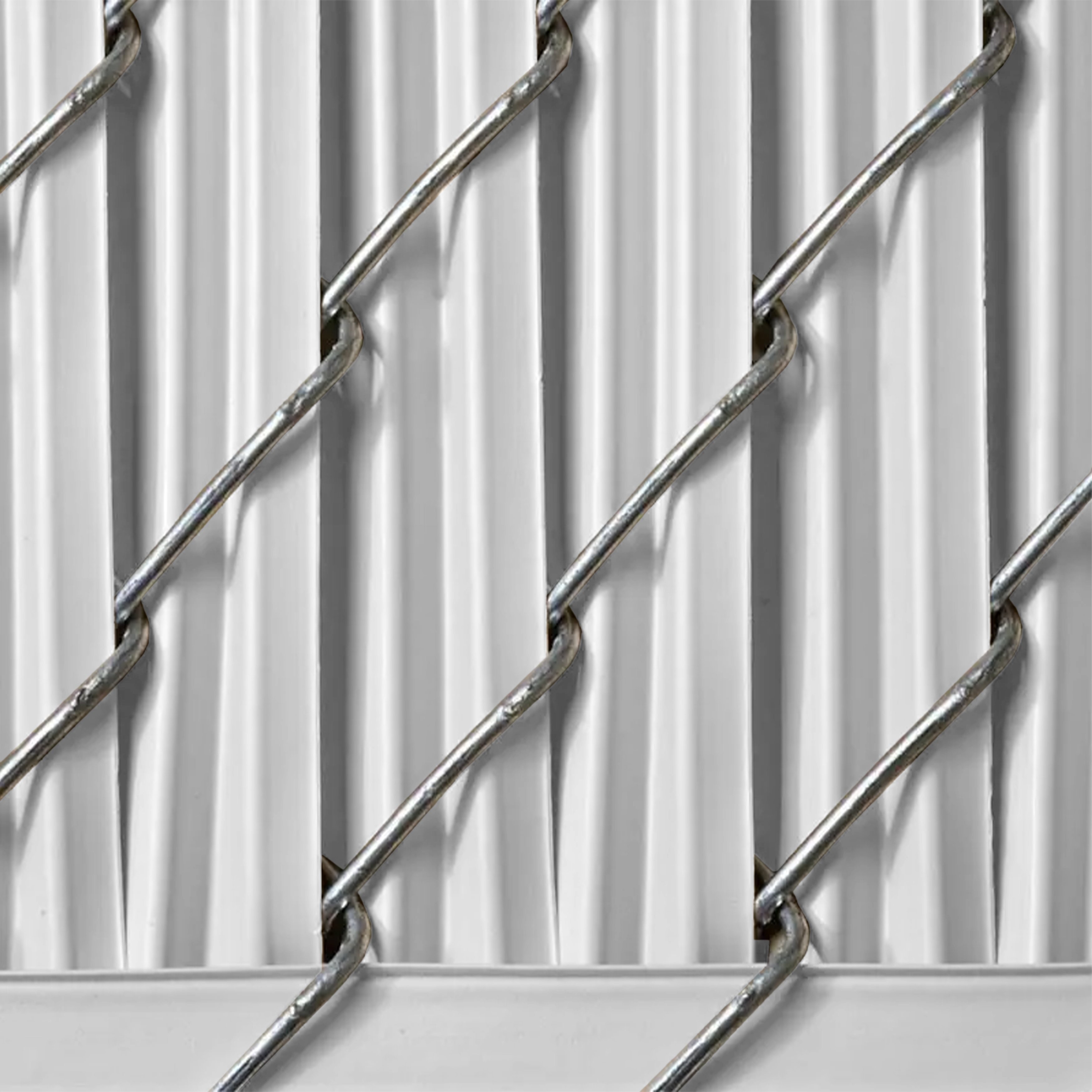 Chainlink Privacy Pro Cinta Chain Link Fence Privacy Tape - White, 40 Sq Ft  Roll (243 Linear Ft, 1.73