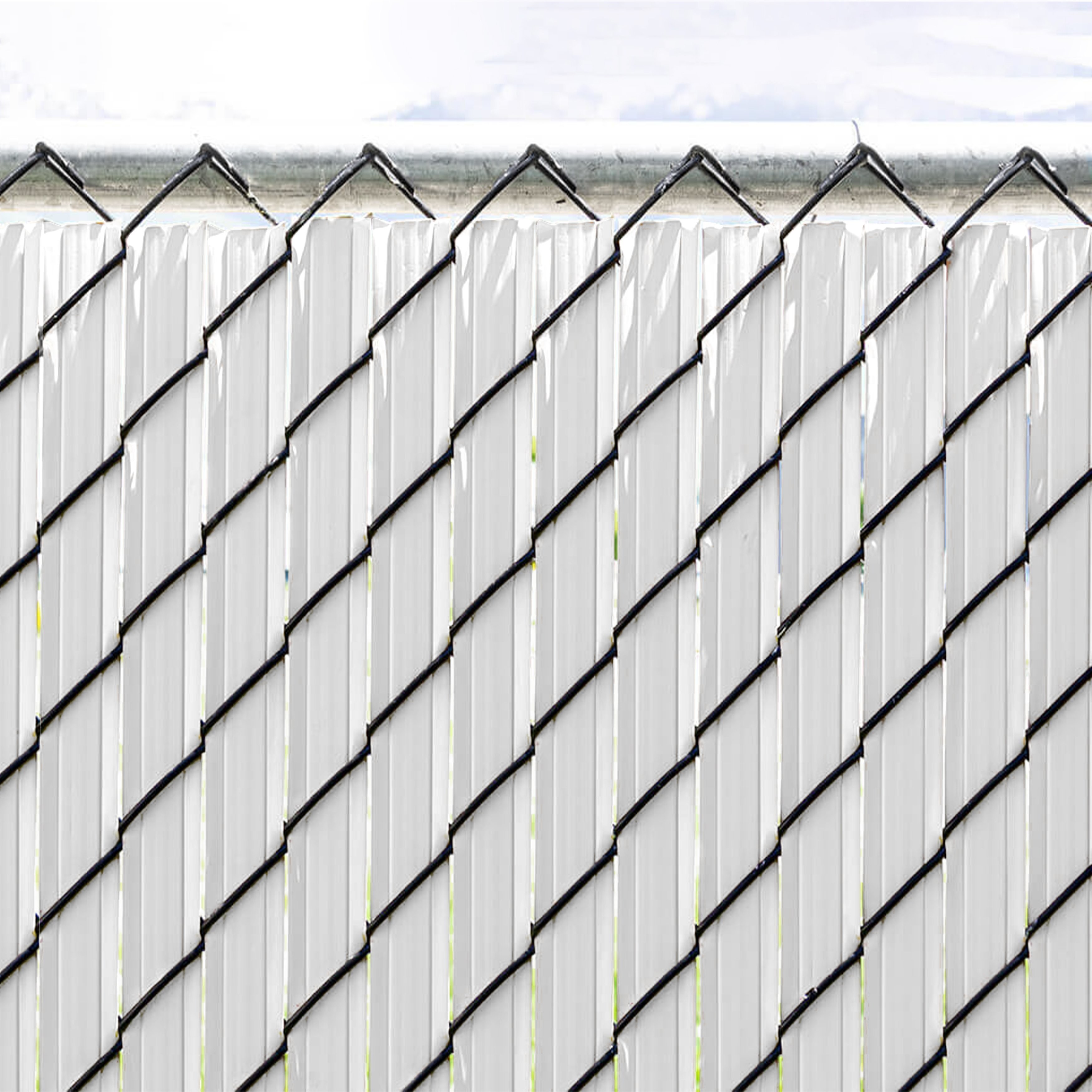 Privacy Slats For Chain Link Fence Double Wall SoliTube® Bottom Lock | UK
