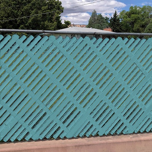 8' Chain Link Fence Aluminum Privacy Slats (White Shown As Example)