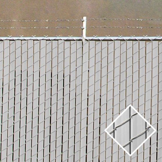 PDS 12' Chain Link Fence Industrial Privacy Slats (Gray)