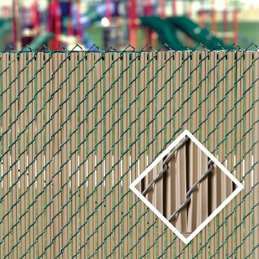 PDS 4' Chain Link Fence LiteLink Privacy Slats (Beige)