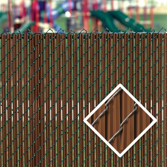 PDS 5' Chain Link Fence LiteLink Privacy Slats (Brown)