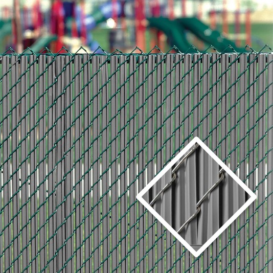 PDS 10' Chain Link Fence LiteLink Privacy Slats (Gray)