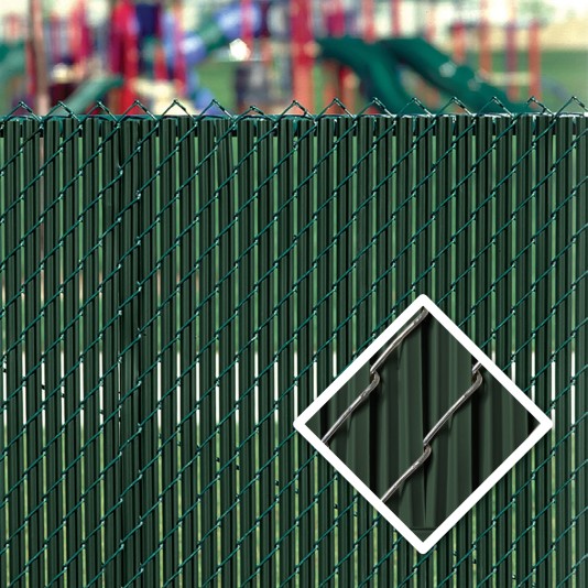 PDS 4' Chain Link Fence LiteLink Privacy Slats (Green)