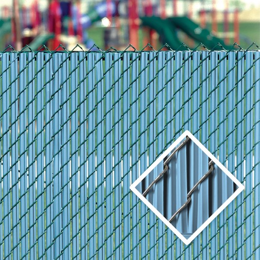 PDS 3' Chain Link Fence LiteLink Privacy Slats (Light Blue)