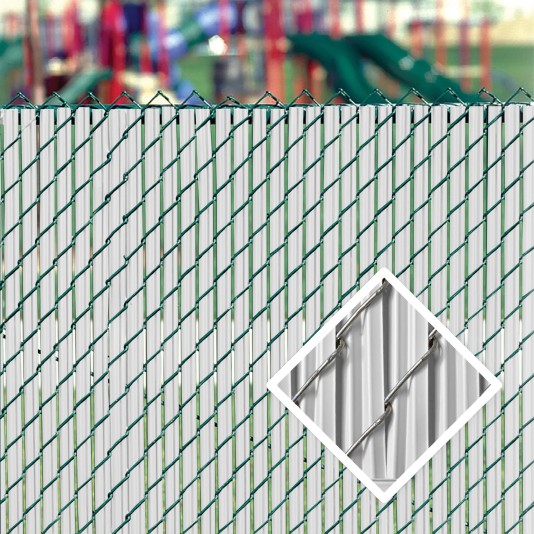 PDS 8' Chain Link Fence LiteLink Privacy Slats (White)