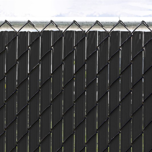 Ultimate Slat 4' High Privacy Slats for Chain Link Fence (Black)