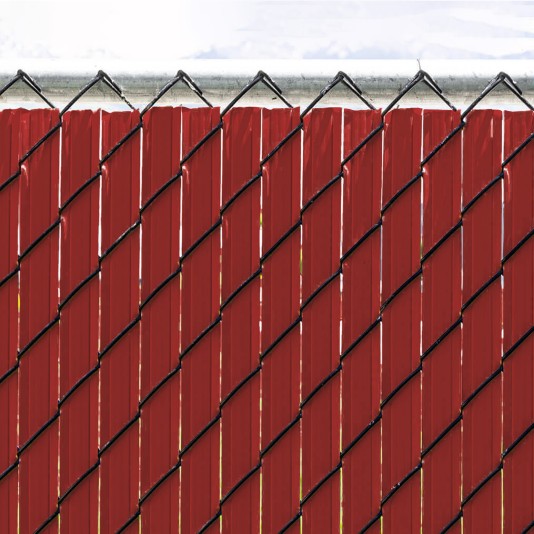 Ultimate Slat 3' High Privacy Slats for Chain Link Fence (Redwood)