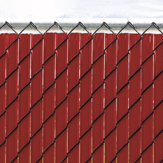 Ultimate Slat 4' High Privacy Slats for Chain Link Fence (Redwood)