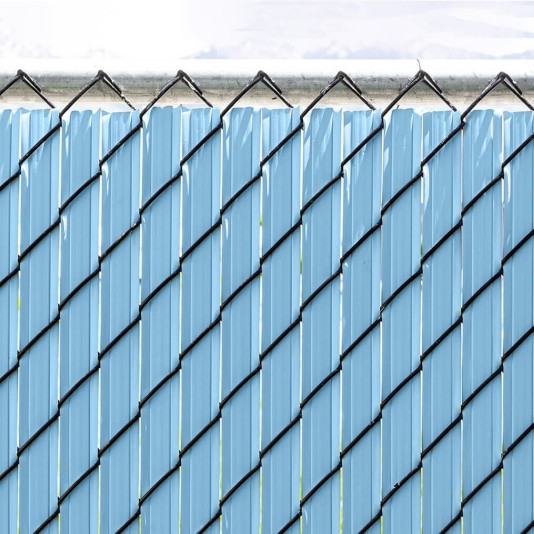 Ultimate Slat 8' High Privacy Slats for Chain Link Fence (Sky Blue, 2 1/4 Inch)