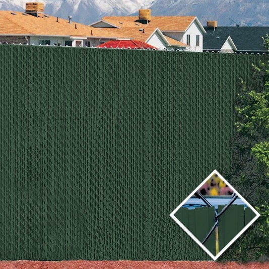 PDS 4' Chain Link Fence Winged Slat Privacy Slats (Green)