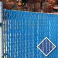 PDS 5' Chain Link Fence Bottom Locking Privacy Slats (Light Blue, 2 1/4 Inch)