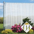 PDS 10' Chain Link Fence Top Locking Privacy Slats (White, 2 Inch)