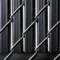 Pexco 8' Bottom Locking Vinyl Privacy Slat for 1 3/4" Chain Link Mesh Fence | 75% Privacy 10' Linear Coverage | Black