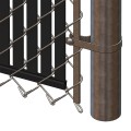 PDS 6' Chain Link Fence Bottom Locking Privacy Slats (Black, 2 1/4 Inch)