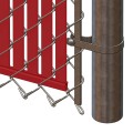 PDS 8' Chain Link Fence Bottom Locking Privacy Slats (Redwood, 2 Inch)