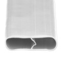 PDS 6' Chain Link Fence Bottom Locking Privacy Slats (White, 2 Inch)