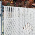 PDS 6' Chain Link Fence Bottom Locking Privacy Slats (White, 2 Inch)