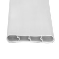 PDS 3' Chain Link Fence Industrial Privacy Slats (White)
