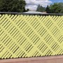 7' Aluminum Privacy Slat for Chain Link Fencing | 95% Privacy | Yellow