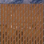 Pexco 6' Bottom Locking Vinyl Privacy Slat for 2 1/4" Chain Link Mesh Fence | 75% Privacy 10' Lineal Coverage | Brown