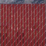 Pexco 8' Bottom Locking Vinyl Privacy Slat for 2 1/4" Chain Link Mesh Fence | 75% Privacy 8' Lineal Coverage | Redwood