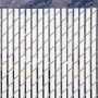 Pexco 3' Bottom Locking Vinyl Privacy Slat for 2 1/4" Chain Link Mesh Fence | 75% Privacy 3' Lineal Coverage | White