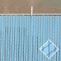 Pexco 4' Industrial Vinyl Privacy Slat for 3 1/2-5" Chain Link Mesh Fence | 75% Privacy 4' Lineal Coverage | Light Blue   
