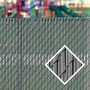 Pexco 8' LiteLink Vinyl Privacy Slat for 2" and 2 1/4" Chain Link Mesh Fence | 75% Privacy 10' Lineal Coverage | Gray