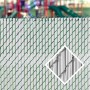 Pexco 3.5' LiteLink Vinyl Privacy Slat for 2" and 2 1/4" Chain Link Mesh Fence | 75% Privacy 10' Lineal Coverage | White