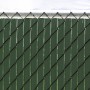 Privacy Link 12' Ultimate Vinyl Privacy Slat for 2" Chain Link Mesh Fence | 98% Privacy 10' Lineal Coverage | Forest Green