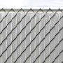 Privacy Link 12' Ultimate Vinyl Privacy Slat for 2 1/4" Chain Link Mesh Fence | 98% Privacy 10' Lineal Coverage | Gray