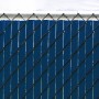 Privacy Link 6' Ultimate Vinyl Privacy Slat for 2 1/4" Chain Link Mesh Fence | 90% Privacy 10' Lineal Coverage | Royal Blue