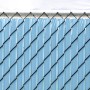 Privacy Link 12' Ultimate Vinyl Privacy Slat for 2" Chain Link Mesh Fence | 98% Privacy 10' Lineal Coverage | Sky Blue