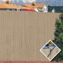 PDS 7' Chain Link Fence Winged Slat Privacy Slats (Beige)