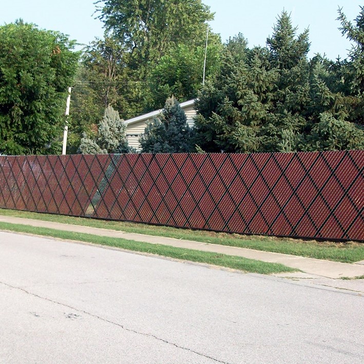 Slat gate fence Street View