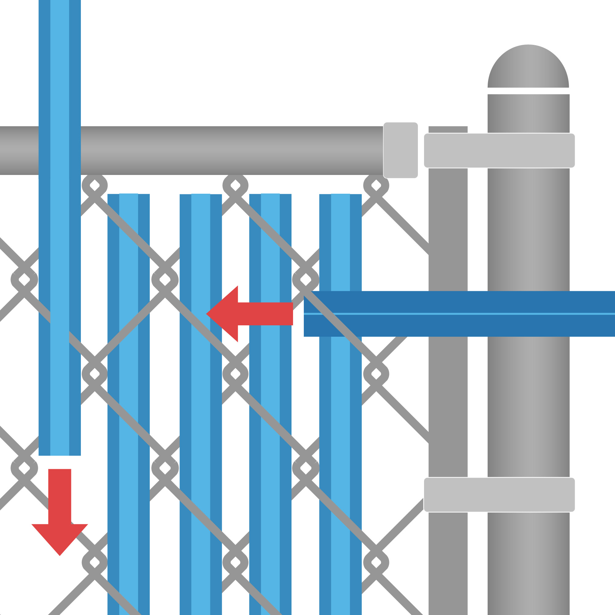 Ultimate Privacy Slat Installation Graphic